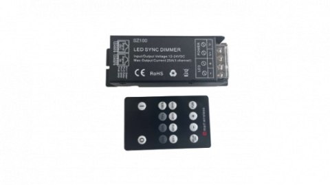 Ściemniacz LED jednokanałowy 12-24V 300W 25A
