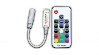 Sterownik LED RGB 12V 72W 18 przycisków mini RF White