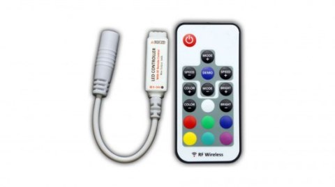 Sterownik LED RGB 12V 72W 18 przycisków mini RF White