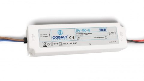 Zasilacz impulsowy CobaltElectro  ZPV 12V 100W IP67 