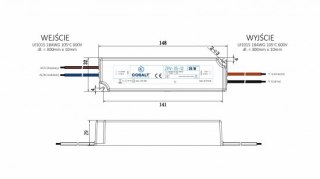 Zasilacz hermetyczny CobaltElectro ZPV 24V 36W IP67