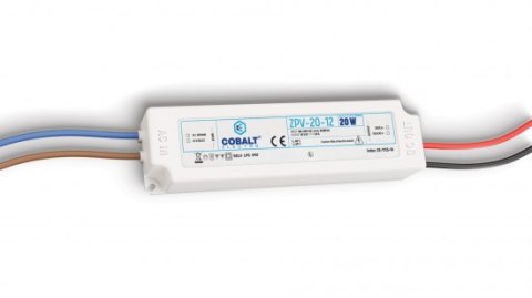 Zasilacz impulsowy CobaltElectro ZPV 12V 20W IP67