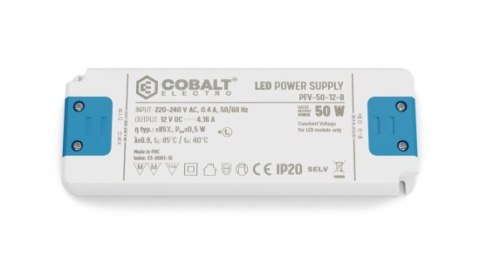 Zasilacz meblowy LED CobaltElectro PFV 12V 50W IP20 B
