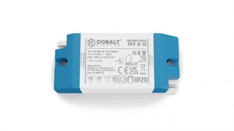 Zasilacz meblowy LED CobaltElectro PFV 12V 8W IP20 B