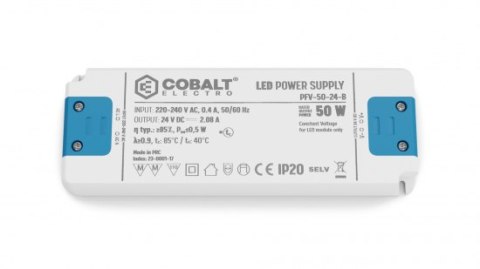 Zasilacz meblowy LED CobaltElectro PFV 24V 50W IP20 B