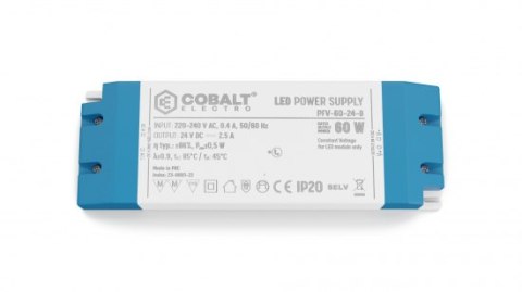 Zasilacz meblowy LED CobaltElectro PFV 24V 60W IP20 B