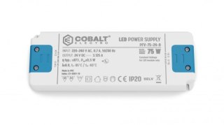 Zasilacz meblowy LED CobaltElectro PFV 24V 75W IP20 B