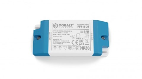 Zasilacz meblowy LED CobaltElectro PFV 24V 8W IP20 B