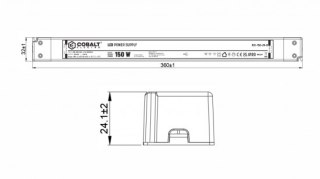 Zasilacz meblowy LED CobaltElectro PLV 24V 150W IP20 B