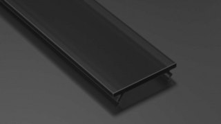 Klosz do profilu LED Basic PMMA Czarny 1 m