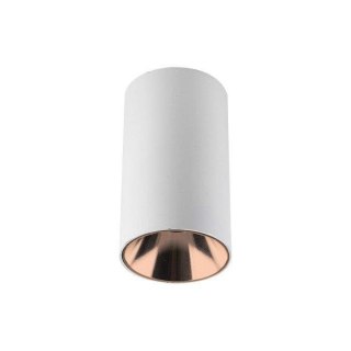 Oprawa sufitowa V-TAC GU10 okrągła natynkowa tuba biały+różowe złoto 80x140mm VT-882-R 3 lata gwarancji