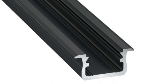 Profil aluminiowy LED typ B czarny anodowany 1 m