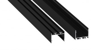 Profil aluminiowy LED typ ALBA czarny anodowany 1 m