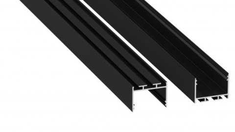 Profil aluminiowy LED typ ALBA czarny anodowany 1 m