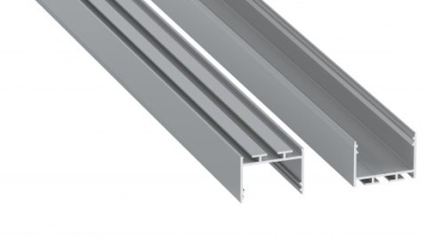 Profil aluminiowy LED typ ALBA srebrny anodowany 1 m