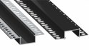 Profil LED LUMINES typ Hiro czarny lakierowany 2,02 m Profil LED LUMINES typ Hiro czarny lakierowany 2,02 m