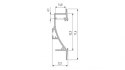 Profil LED LUMINES typ Tiano srebrny anodowany 2,02 m Profil LED LUMINES typ Tiano srebrny anodowany 2,02 m