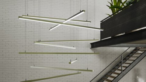 Profil aluminiowy LED typ ALBA czarny lakierowany 1 m