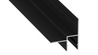 Profil aluminiowy LED BRUNO czarny lakierowany 1m