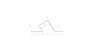 Profil LED LUMINES typ Duo srebrny anodowany 1 m