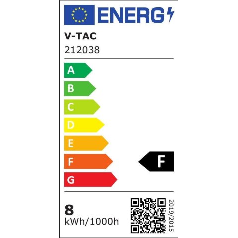 Taśma LED V-TAC 12V SMD3528 600LED IP65 rękaw 8W/m VT-3528 IP65 3000K 800lm