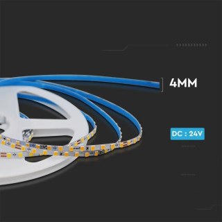 Taśma LED V-TAC SMD2835 128LED 24V IP20 szerokość 4mm VT-2835 128 4000K 1200lm