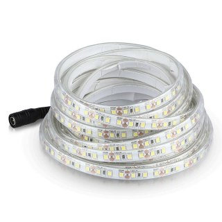 Taśma LED V-TAC 12V SMD3528 600LED IP65 rękaw 8W/m VT-3528 IP65 3000K 800lm