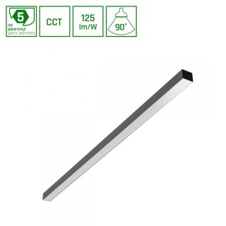ALLDAY BASIC 40W 3CCT 230V 90st IP20 1203x42x37mm CZARNY PR UGR