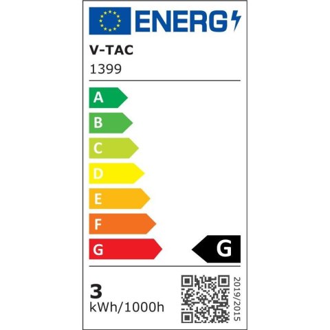 Oprawa ścienna elewacyjna 3W LED V-TAC czarny kwadrat 230V IP65 VT-1172-B 4000K 210lm