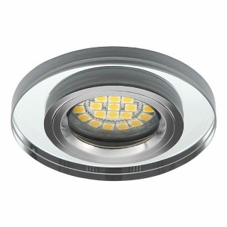 Oprawa podtynkowa MORTA CT-DSO50-SR SZKLANA . 10MM srebrna szklana okrągła