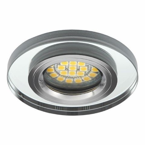 Oprawa podtynkowa MORTA CT-DSO50-SR SZKLANA . 10MM srebrna szklana okrągła