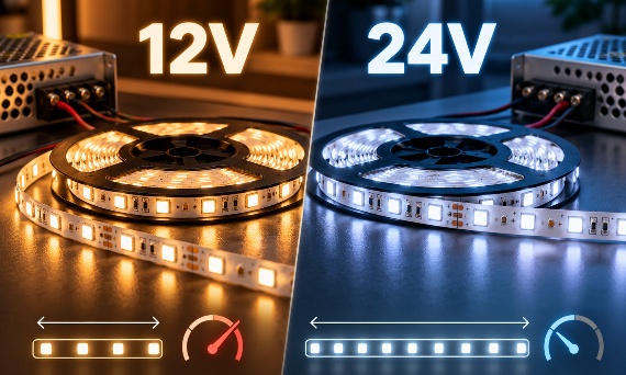 Taśmy LED: co warto wiedzieć przed zakupem? 12V czy 24V?