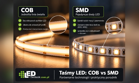 COB vs SMD – najważniejsze różnice- praktyczny poradnik